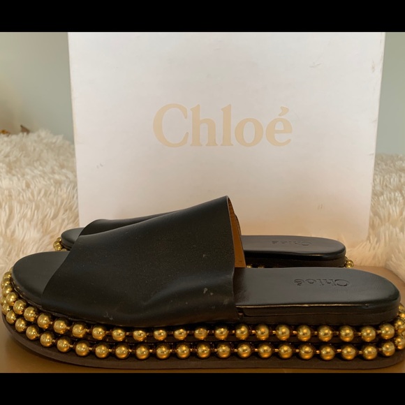 Chloe Studded Mules - Picture 1 of 7